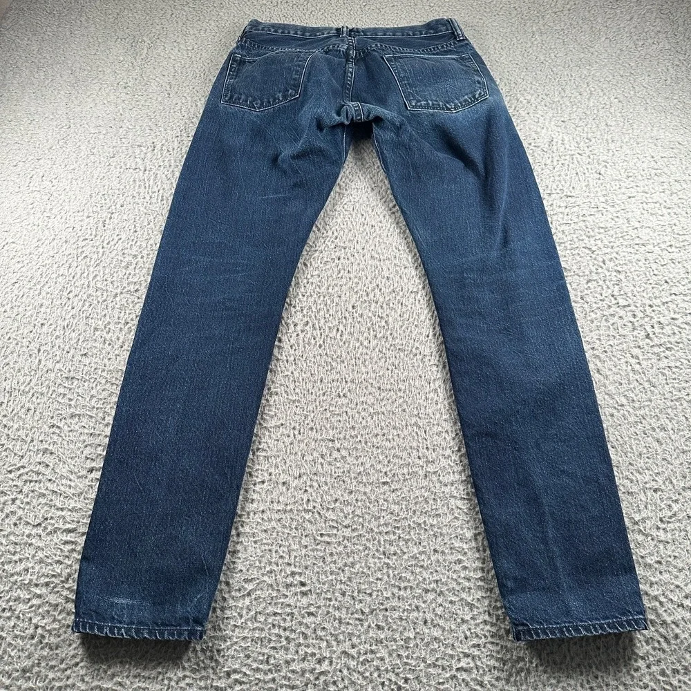 Simon Miller Men's Selvedge Narrow‎ Jeans Dark Wash 29x32 Made In USA Button Fly